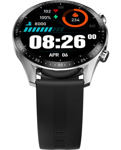Смарт часовник Blackview - X1 Pro, 47mm, 1.39'', сребрист/черен - 4