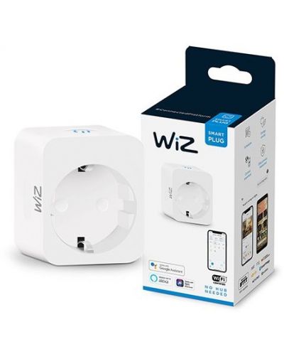 Смарт контакт WiZ - Wireless, бял - 1