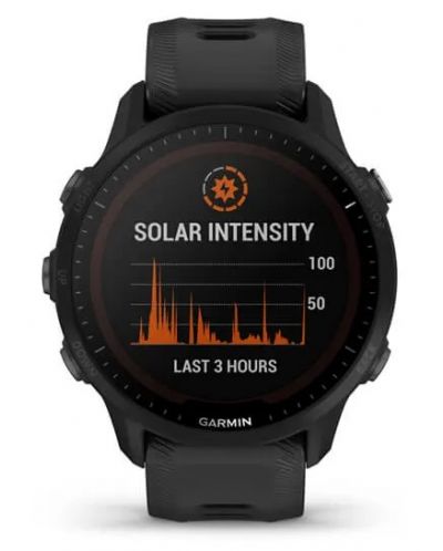 Смарт часовник Garmin - Forerunner 955 Solar, 46mm, Black - 1