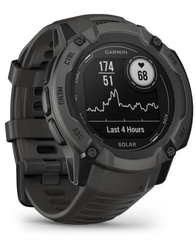 Смарт часовник Garmin - Instinct 2X Solar, 50mm, 1.1'', черен - 6