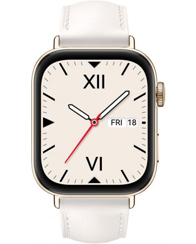 Смарт часовник Huawei - Watch Fit 3, 1.82'', Leather Sky White - 1