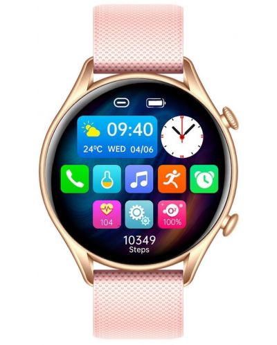 Смарт часовник myPhone - Watch EL, 45mm, 1.32'', златист - 1