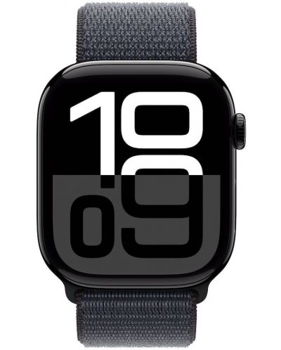 Смарт часовник Аpple - Watch S10 Cell, 42 mm, Jet Black Alu Case with Ink Sport Loop - 1