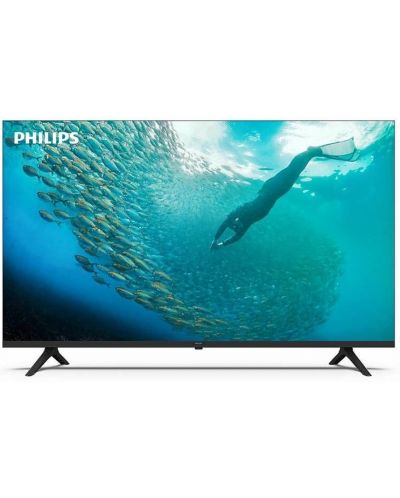 Смарт телевизор Philips - 55PUS7009/12, 55", DLED, 4K, черен - 1