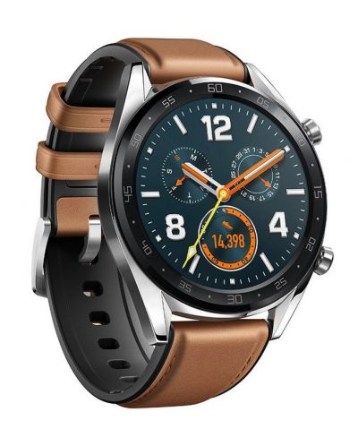 Смарт часовник Huawei - Watch GT FTN-B19V, 1.39, сребрист/кафяв - 1