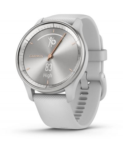 Смарт часовник Garmin - vivomove Trend, 40mm, 1.01'', Mist Grey Silicone - 3