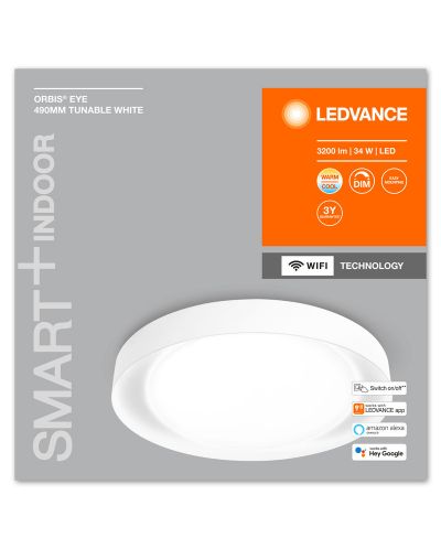 Смарт плафон Ledvance - SMART+, Eye 490, dimmer, бял - 2