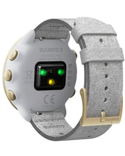 Смарт часовник Suunto - 3, 43mm, 1.69'', Pebble White Light Gold - 5