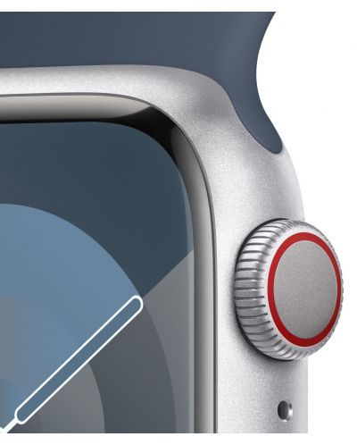 Смарт часовник Apple - Watch S9, Cellular, 41mm, Aluminum, S/M, Storm Blue - 3