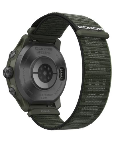Смарт часовник Coros - Apex 2 Pro, 46mm, 1.3'', зелен - 5