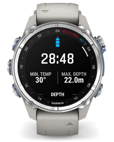 Смарт часовник Garmin - Descent MK3, 43 mm, 1.2'', Steel Grey - 5