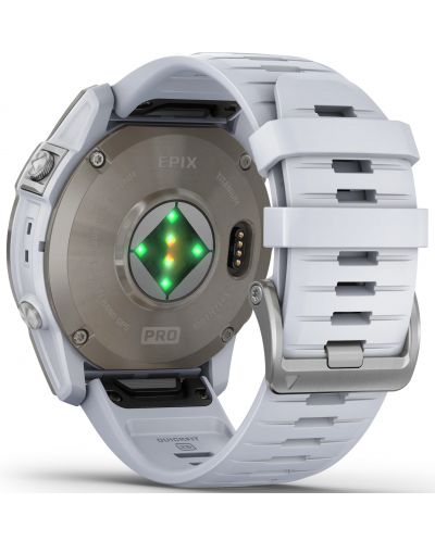 Смарт часовник Garmin - epix Pro Gen 2 Sapphire, 51mm, сребрист/бял - 8