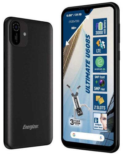 Смартфон Energizer - Ultimate U608S, 6'', 2GB/32GB, черен - 2