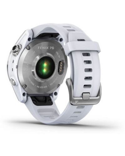 Смарт часовник Garmin - fenix 7S, 42mm, сребрист/бял - 7