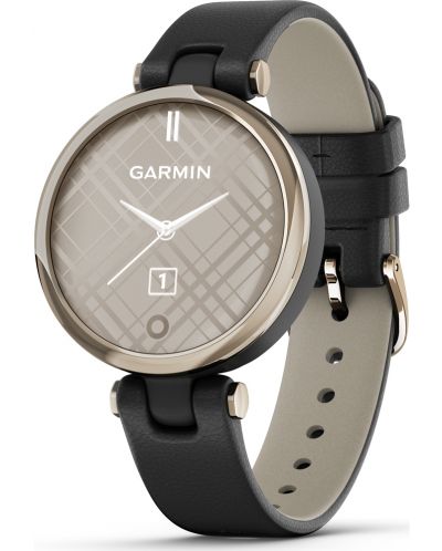 Смарт часовник Garmin - Lily Classic, 34mm, 0.84", златист/черен - 1