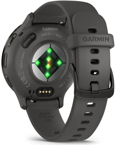 Смарт часовник Garmin - Venu 3S, 41 mm, 1.2'', Pebble Grаy/Silicone - 7
