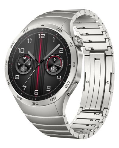 Смарт часовник Huawei - GT4 Phoinix, 46mm, Stainless - 1