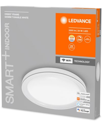 Смарт плафон Ledvance - SMART+, Frame 500, dimmer, бял - 2