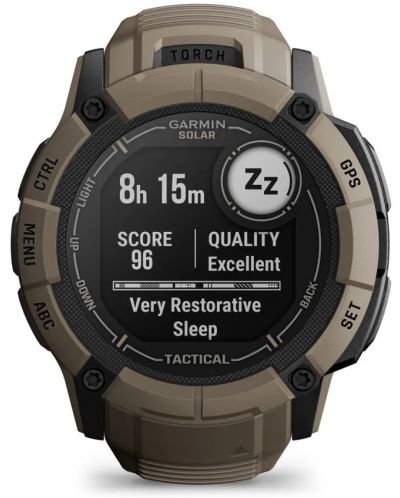 Смарт часовник Garmin - Instinct 2X Solar Tactical, 50mm, 1.1'', кафяв - 7