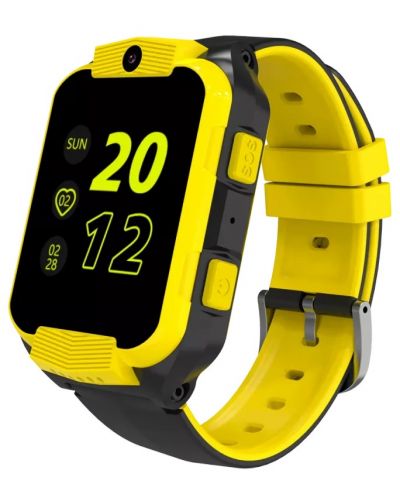 Смарт часовник Canyon - Cindy KW-41, 53mm, 1.69", жълт/черен - 1