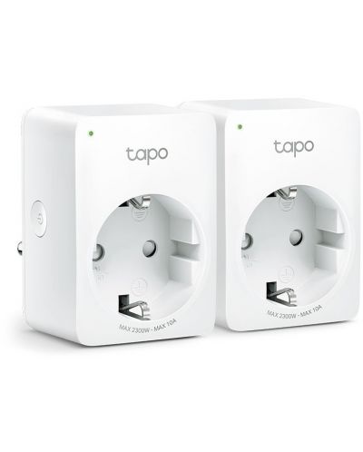 Смарт контакти TP-Link - Tapo P110, 2 броя, бели - 1