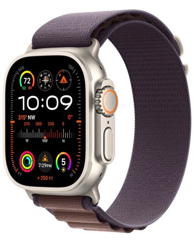 Смарт часовник Apple - Watch Ultra 2 Cell, 49mm, 1.92", L, Indigo Alpine - 2