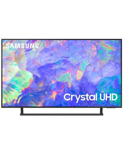 Смарт телевизор Samsung - 43CU8572, 43'', LED, 4K, тъмносив - 1