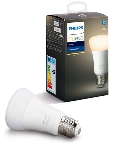 Смарт крушка Philips - HUE White, LED, 9W, E27, A60, dimmer - 2