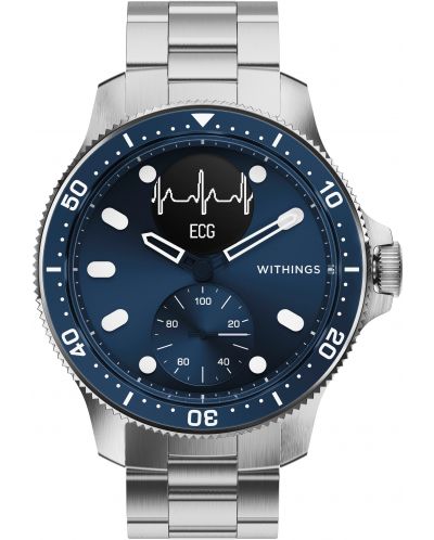 Смарт часовник Withings - Scanwatch Horizon SE, 43mm, син - 1