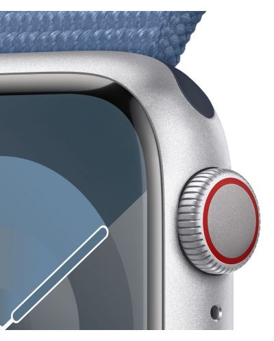 Смарт часовник Apple - Watch S9, Cellular, 41mm, Winter Blue Sport Loop - 3