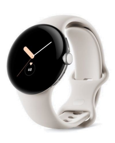 Смарт часовник Google - Pixel Watch, 41mm, 1.4'', Wi-Fi, Silver/White - 2