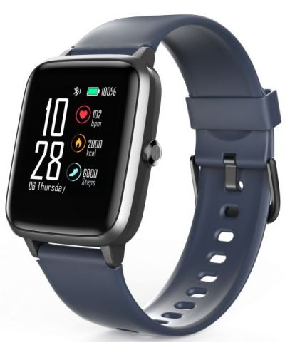 Смарт часовник HAMA - Fit Watch 4900,1.3" LCD тъч, черно/син - 1
