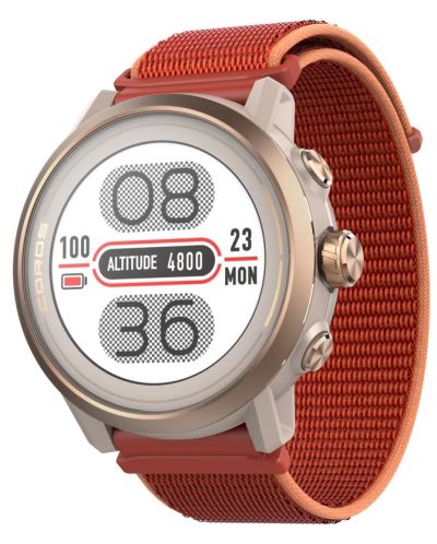 Смарт часовник Coros - Apex 2, 43mm, 1.2'', Coral - 1
