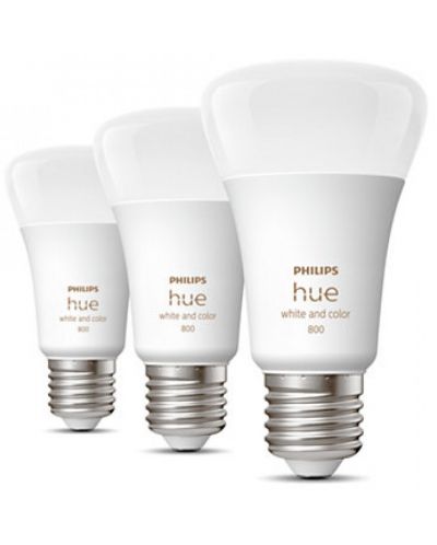 Смарт крушки Philips - Hue, 6.5W, E27, A60, 3 броя, dimmer - 2