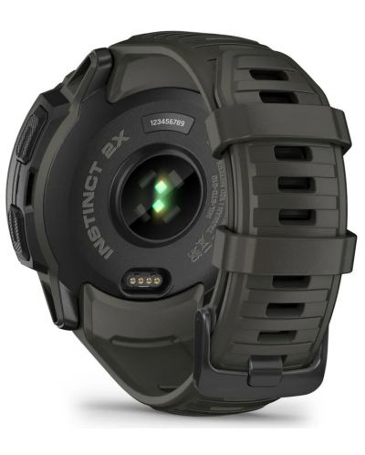 Смарт часовник Garmin - Instinct 2X Solar, 50mm, 1.1'', зелен - 6