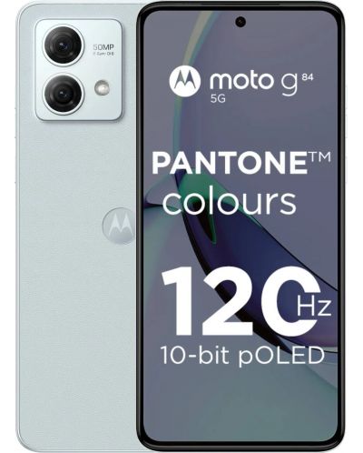 Смартфон Motorola - G84, 5G, 6.5'', 12GB/256GB, Marshmallow Blue - 1