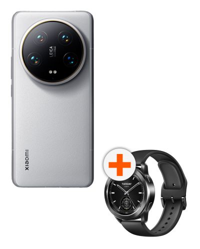Смартфон Xiaomi 14 Ultra, 16GB/512GB, бял + Xiaomi Watch S3, черен - 1