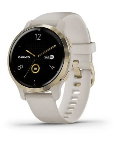 Смарт часовник Garmin - Venu 2S, 40mm, 1.1'', златист/бежов - 2
