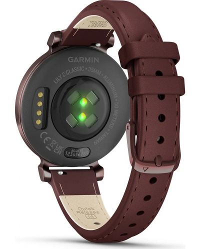 Смарт часовник Garmin - Lily 2 Classic, 25.4 mm, 0.84'', Dark Bronze - 9