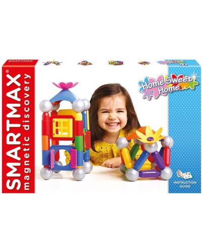 Магнитен конструктор Smart Games Smartmax - Роден дом
