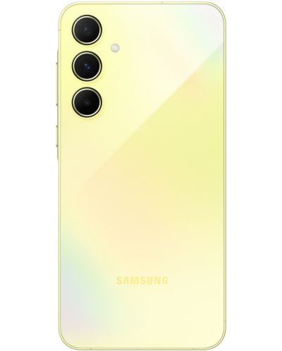 Смартфон Samsung Galaxy A55 5G, 8GB/256GB, жълт + Смарт гривна Galaxy Fit3, сива - 4