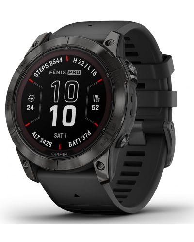 Смарт часовник Garmin - fēnix 7X Pro Sapphire Solar, 51mm, 1.4'', черен - 3