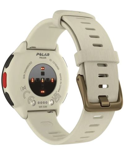 Смарт часовник Polar - Pacer, 45mm, 1.2'', бял - 2