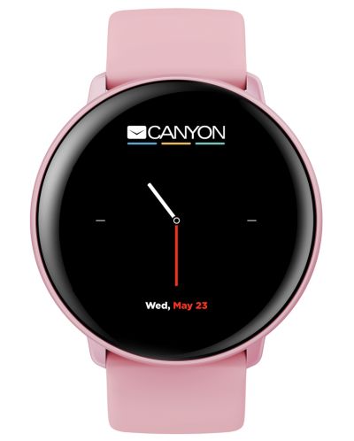 Смарт часовник Canyon - Marzipan, 41mm, 1.22", розов - 1