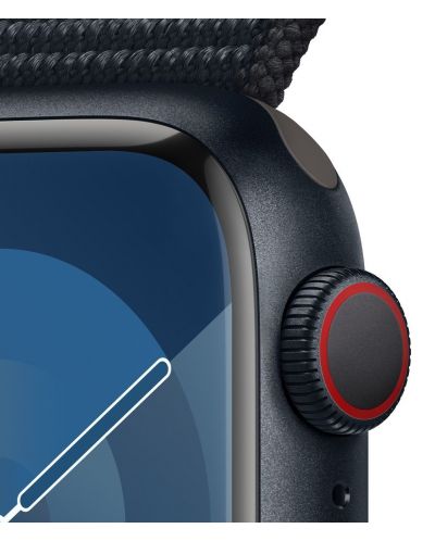 Смарт часовник Apple - Watch S9, Cellular, 41mm, Midnight Sport Loop - 3