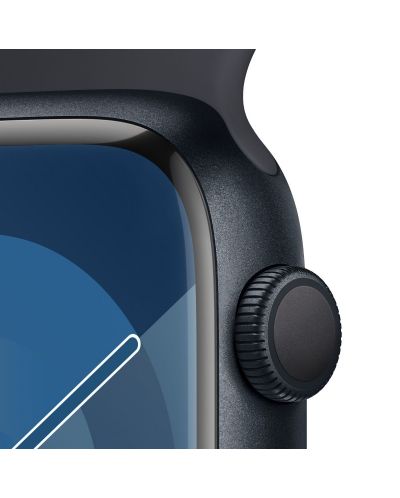 Смарт часовник Apple - Watch S9, 45mm, 1.9'', S/M, Midnight Sport - 3