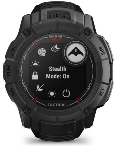 Смарт часовник Garmin - Instinct 2X Solar Tactical, 50mm, 1.1'', черен - 3
