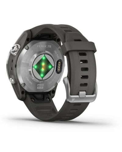 Смарт часовник Garmin - fēnix 7S Pro Solar, 42mm, 1.2'', сребрист - 7