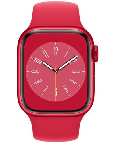 Смарт часовник Apple - Watch S8, Cellular, 45mm, Red - 2