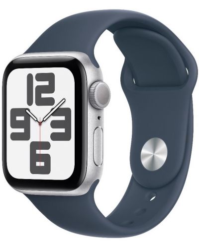 Смарт часовник Apple - Watch SE2 v2, 40mm, S/M, Storm Blue Sport - 2